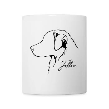TOLLER Profil Hunde Hund Wilsigns - Tasse - Weiß - Vorne