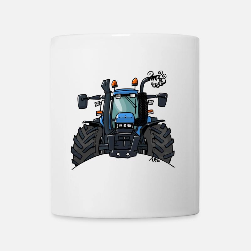 0448 BlueTractor TS115 - Mug blanc - blanc