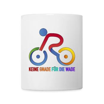 Ohne Gnade Fahrrad Fahrradtour Biker Radlershirt - Tasse - Weiß - Vorne