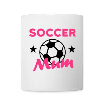 Soccer mum (stars, football) - Mug - white - Front