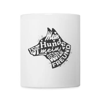 Hund Spruch Bester Freund Hundeliebe - Tasse - Weiß - Vorne