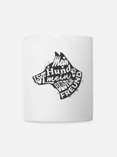 Hund Spruch Bester Freund Hundeliebe - Tasse - Weiß