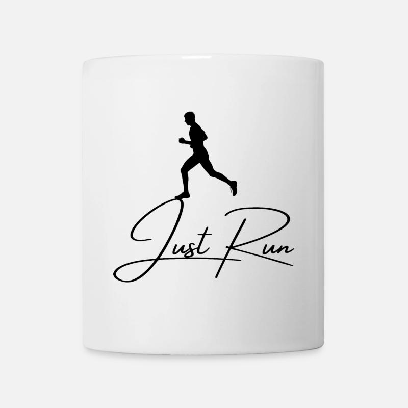 Lauf einfach - Tasse - Weiß