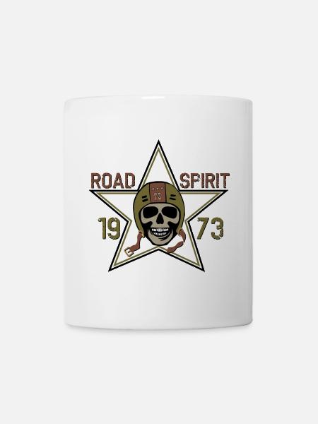 Straßengeist Schädel Stern 1973 - Tasse - Weiß