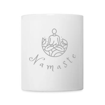 Namaste - Yoga Vibe - Mug blanc - blanc - Devant