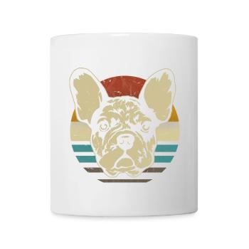 Français Bulldog Frenchi Bulldog rétro - Mug blanc - blanc - Devant