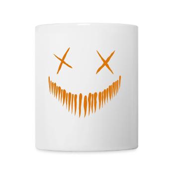 Grimace à la citrouille1 - Mug blanc - blanc - Devant