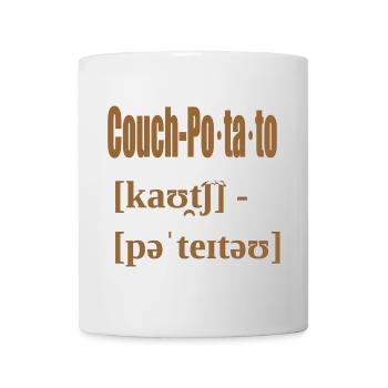 couch potato - Tasse - Weiß - Vorne