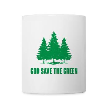 Gott schütze das Grün - Tasse - Weiß - Vorne