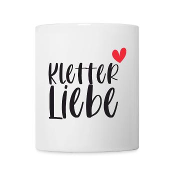 Klettern Kletterliebe Alpen Berge Geschenk - Tasse - Weiß - Vorne