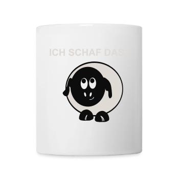Ich schaff das Schaf Motiv - Tasse - Weiß - Vorne