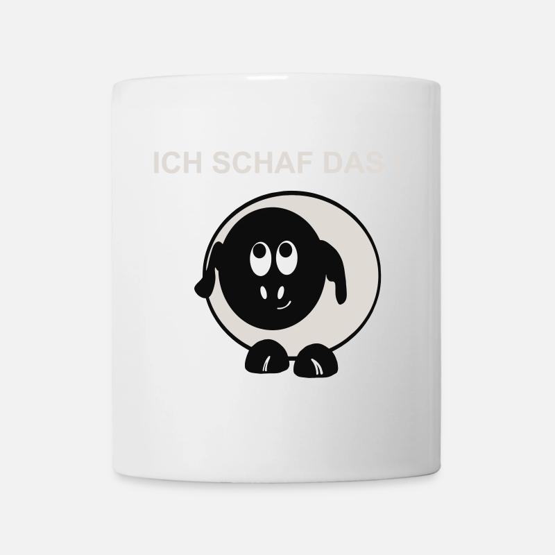 Ich schaff das Schaf Motiv - Tasse - Weiß