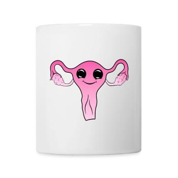 Cuterus niedlicher Uterus - Tasse - Weiß - Vorne