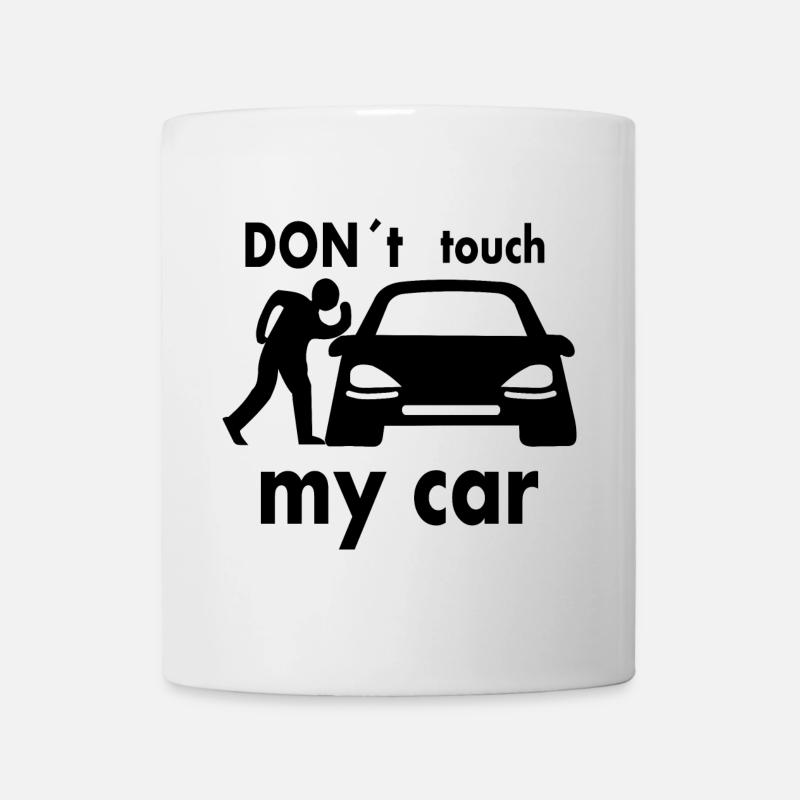Ne touchez pas à ma voiture - Mug blanc - blanc