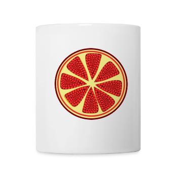 Granatapfel Apfel Frucht rot rote Früchte vegan - Tasse - Weiß - Vorne
