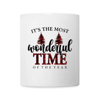 Time Plaid Trees - Mug - white - Front