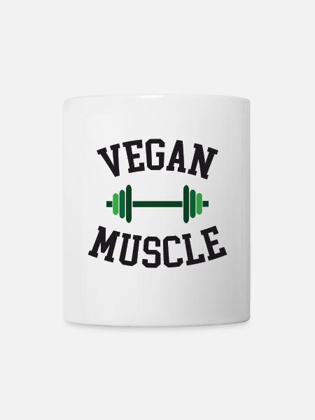Vegane Muskeln - Tasse - Weiß