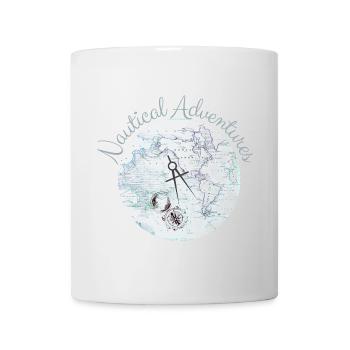 Nautical Adventures - Sailing Cruising Apparel - Tasse - Weiß - Vorne