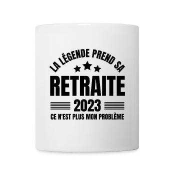 retraite, je suis retraité, je suis retraitée - Mug blanc - blanc - Devant