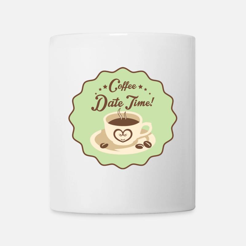 Coffee Date Time - Tasse - Weiß