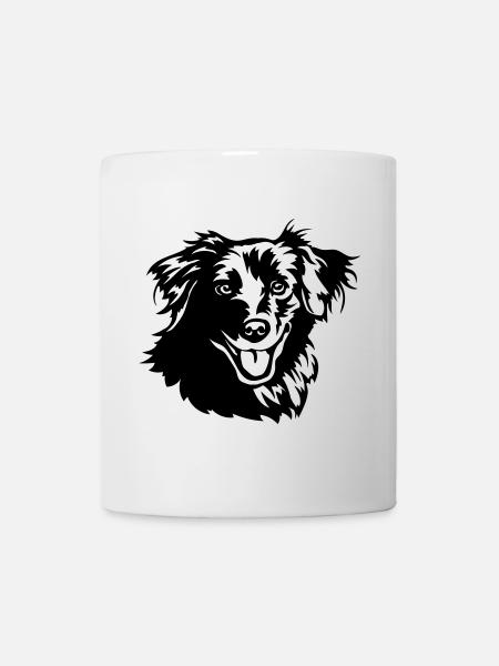 Berger des Pyrénées Kopf - Mug blanc - blanc