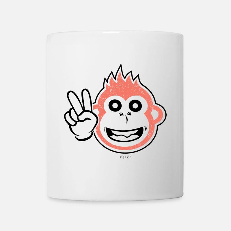 Singe de la paix - Mug blanc - blanc