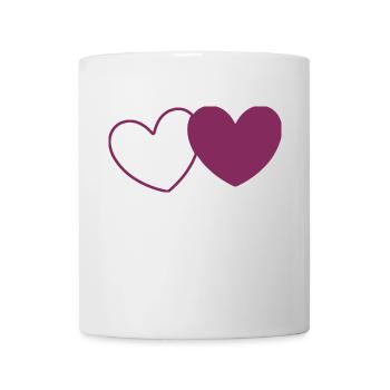 Valentine's Day Heart Violet - Mug - white - Front