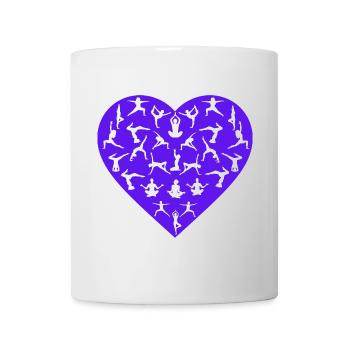 Yoga Pose Love - Yoga Apparel - Mug - white - Front