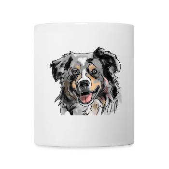 Australian Shepherd - Tasse - Weiß - Vorne