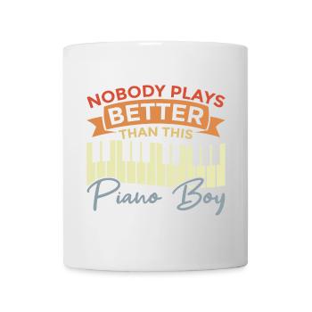 Klavierspieler Junge - Tasse - Weiß - Vorne