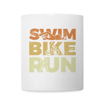 Triathlon Mädchen - Tasse - Weiß - Vorne