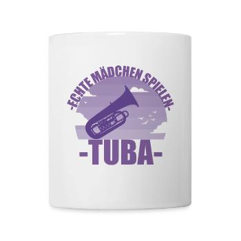 Tuba Musikerin Instrument Mädchen Geschenk - Tasse - Weiß - Vorne