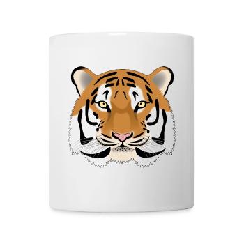 Tiger Head - colored - Mug - white - Front