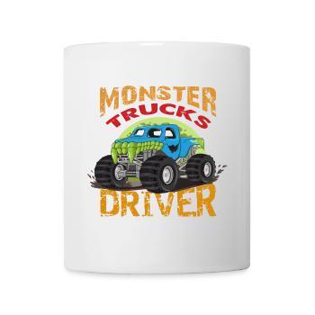 Monster Truck Driver Monster Truck Cartoon - Mug - white - Front