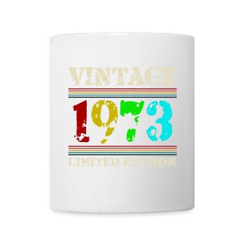1973 Anniversaire Retro Vintage né en 1973 - Mug blanc - blanc - Devant