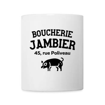 boucher, boucherie, je suis boucher - Mug blanc - blanc - Devant
