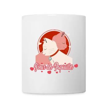 J'veux des papouilles cadeau saint-valentin amour - Mug blanc - blanc - Devant