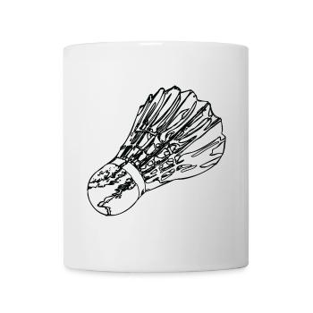 Badminton Federball - Tasse - Weiß - Vorne