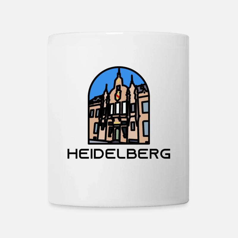 Heidelberg - Bibliothèque universitaire - Mug blanc - blanc