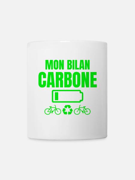 bilan carbone, écologie, écologiste - Mug blanc - blanc