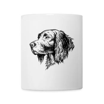 Münsterländer Portrait - Tasse - Weiß - Vorne