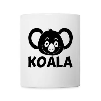 Schwarzer Koala - Tasse - Weiß - Vorne