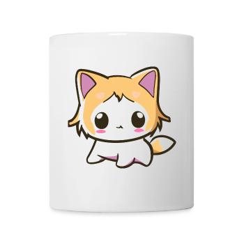 Kawaii Chibi Cat - Mignon chaton d’anime - Mug blanc - blanc - Devant