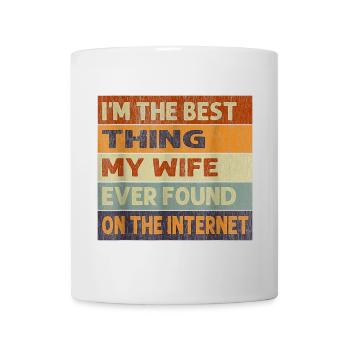 Citation ironique sur Internet et le mariage - Mug blanc - blanc - Devant