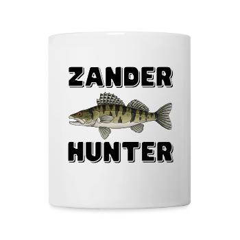 Zander Hunter – Chemise de pêche Predator - Mug blanc - blanc - Devant