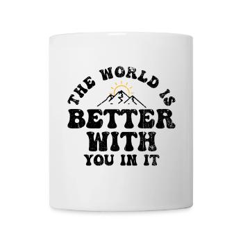 Minimales Sonnenaufgangs-Arc-Emblem - Tasse - Weiß - Vorne