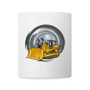 Bulldozers, bulldozers, track scrapers - Mug - white - Front