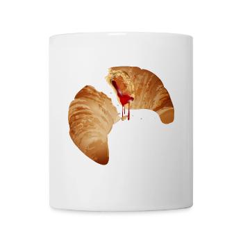 Der beliebte Croissant gefüllt mit Marmelade - Tasse - Weiß - Vorne