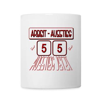 AT 55 à REENTE - Sortie de travaux - sortie maintenant - Mug blanc - blanc - Devant