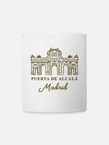 Puerta de Alcalá, Madrid, Spanien - Tasse - Weiß